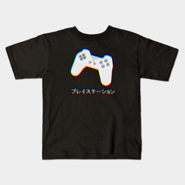 PlayStation プレイステーション Kids T-Shirt by LazHimself